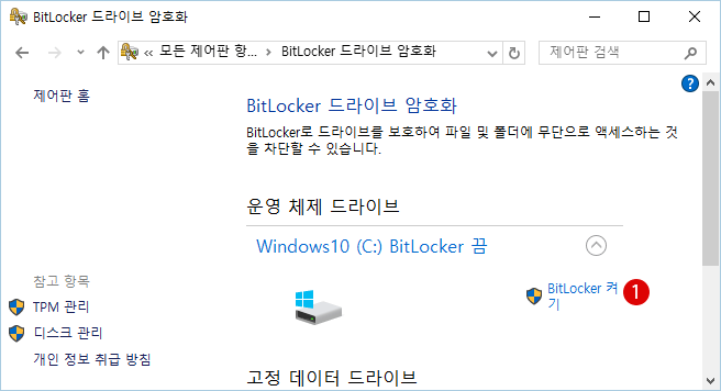 BitlLocker 암호화 하기