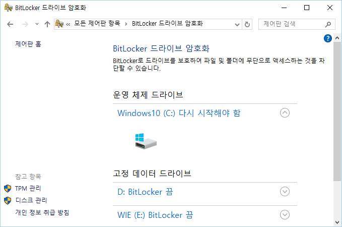 BitlLocker 암호화 하기