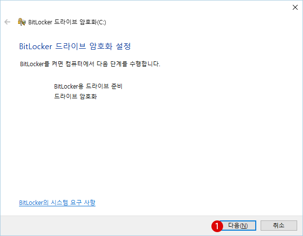 BitlLocker 암호화 하기