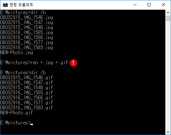 [Windows10]파일 이름 변경하기(Ren/Rename)