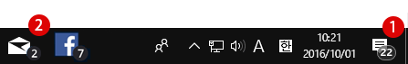【Windows10】작업표시줄의 배지 알림 표시를 해제하기