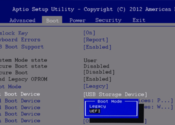 BIOS 부팅 모드(BOOT MODE) ~ 레거시 BIOS와 UEFI 모드의 차이점