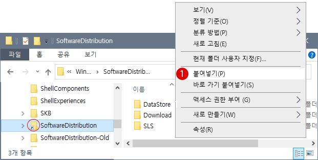 Windows Update Software Distribution 폴더