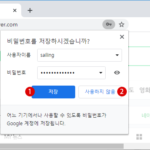 구글 크롬 Google Chrome Web 사이트의 비밀 번호를 저장 관리하기