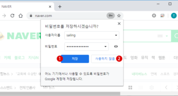 구글 크롬 Google Chrome Web 사이트의 비밀 번호를 저장 관리하기