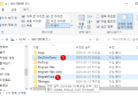 Windows 파일 탐색기에서 숨긴 파일과 시스템 파일을 표시하는 방법