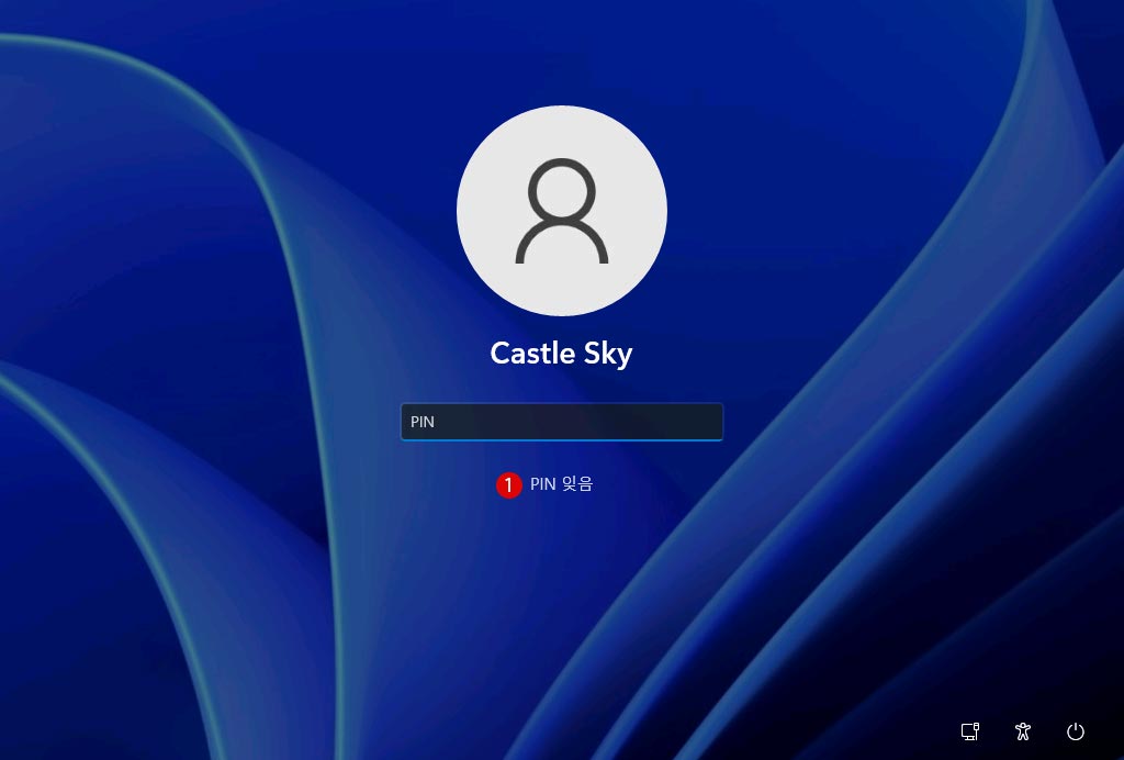 Windows 11 로그인 화면의 PIN 재설정을 무효화 또는 유효화하기