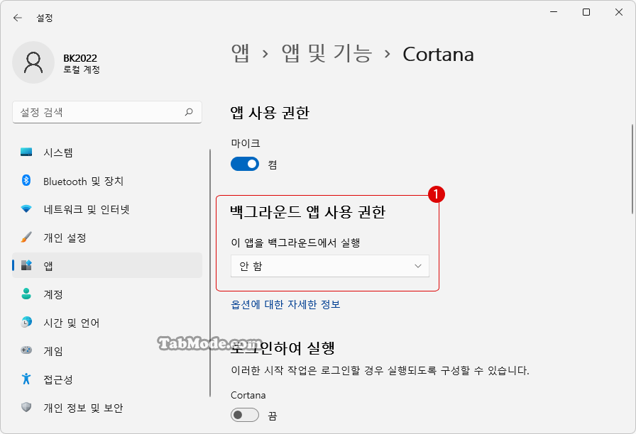 Windows 11 Registry Editor에서 백그라운드 앱을 완전히 비활성화하기