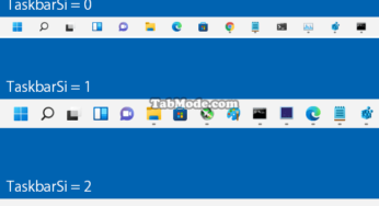 Windows 11 작업 표시줄의 아이콘 크기를 조절하는 방법