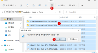 Windows 11에서 캐시(Cache) 파일을 삭제하는 방법
