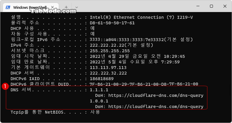 Windows 11 DNS 서버를 사용자 지정하여 변경하는 방법