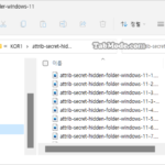 Windows 11 파일 탐색기에서 파일 항목 사이의 간격을 좁혀서 표시하기