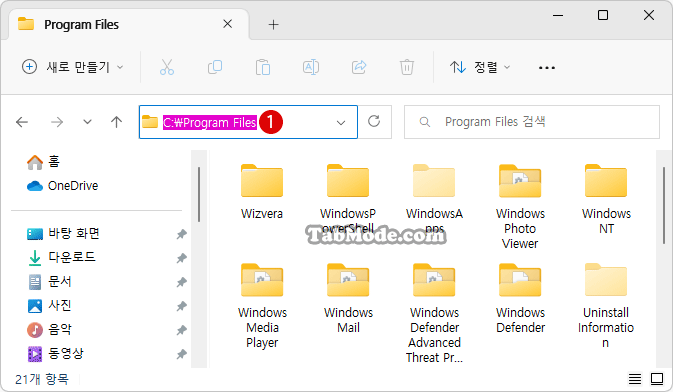 Windows 11에서 선택 영역의 반투명 색상 변경하기