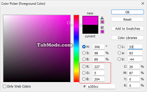Windows 11에서 선택 영역의 반투명 색상 변경하기