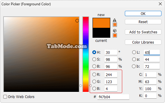 Windows 11에서 선택 영역의 반투명 색상 변경하기