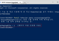 Windows 11에서 가상 메모리의 페이징 파일 암호화를 설정하기